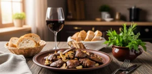 Pan-Fried Chicken Liver with Mushrooms