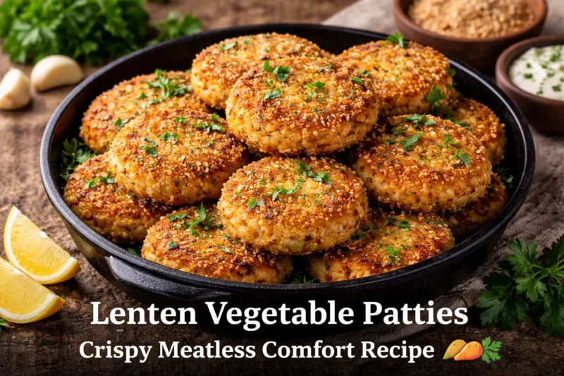 Crispy Lenten Vegetable Patties
