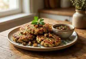 Savory Oatmeal Patties with Mushrooms and Potato