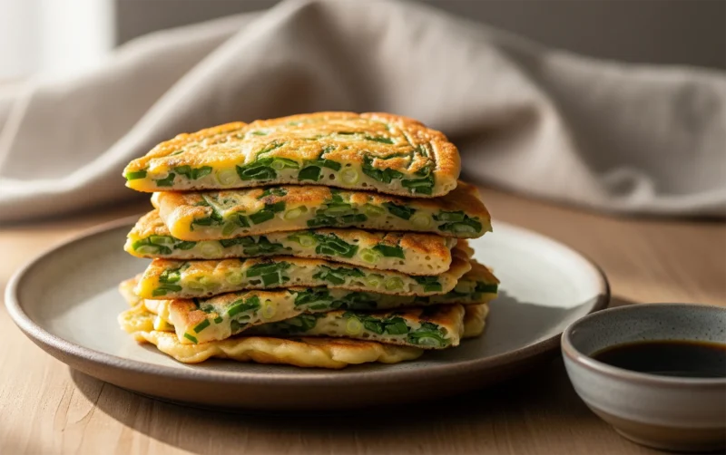 Savory Scallion and Egg Pancakes