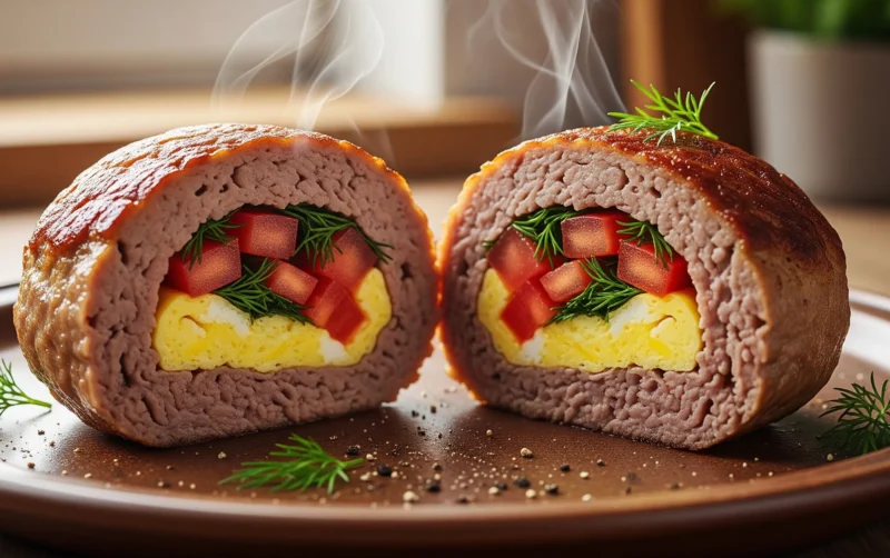 Meat Zrazy with Omelet Filling