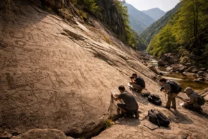 20,000 Ancient Rock Drawings Found in a Remote Italian Canyon