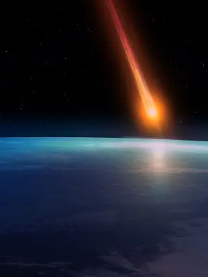 Icy meteorite