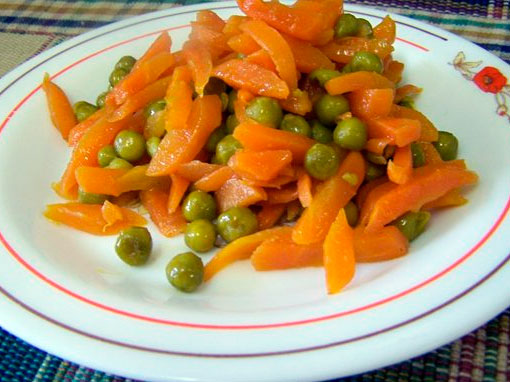 МОРКОВЬ с горошком