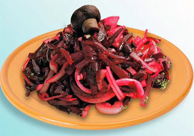 BEET AND MUSHROOM SALAD