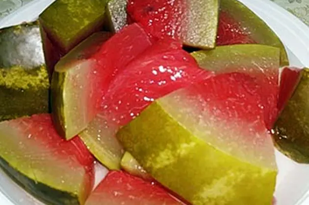 Salted watermelons