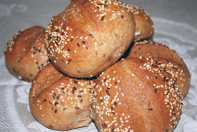 Булочки с отрубями