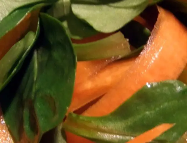 Pumpkin and leek salad
