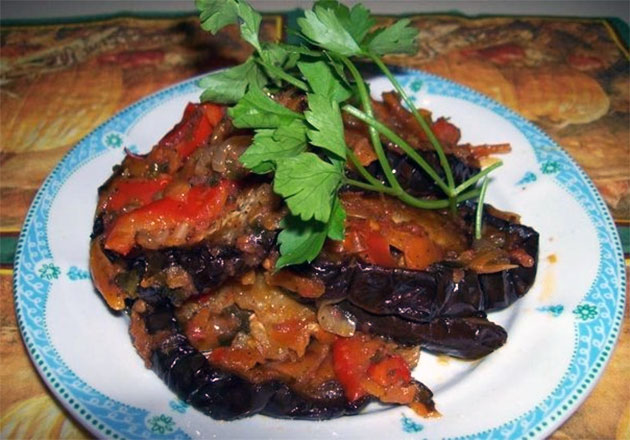 СОТЕ с баклажанами