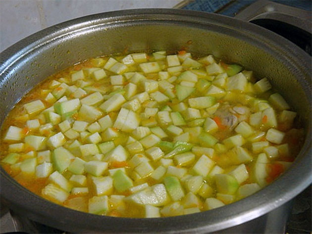 СУП c кабачками 