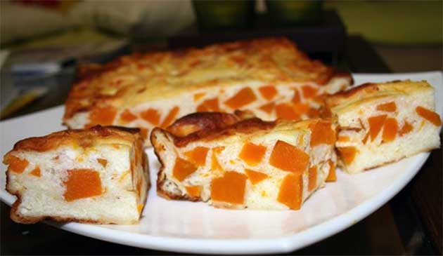 Рисовая запеканка с тыквой и яблоками