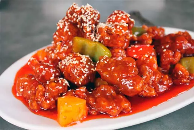 Pork in sweet and sour sauce