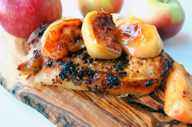 Pork with apples
