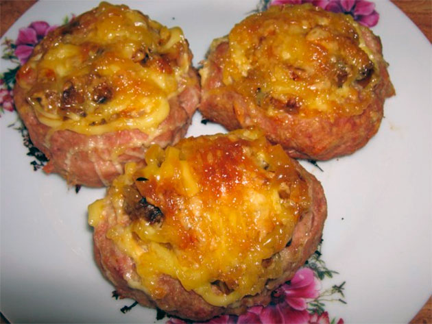 Мясные гнезда с начинкой