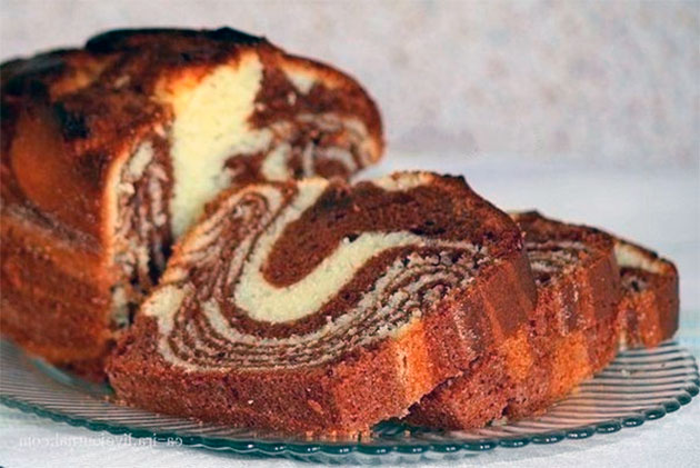 Бананово шоколадный кекс