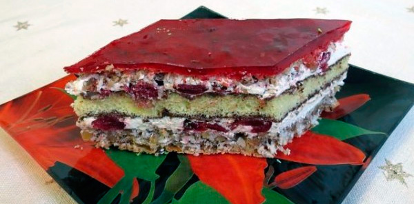 Пляцок "Вишневая кора" 