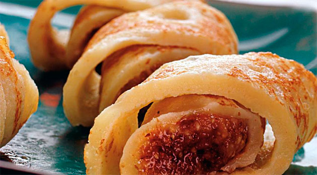 Блинчики с ореховой начинкой