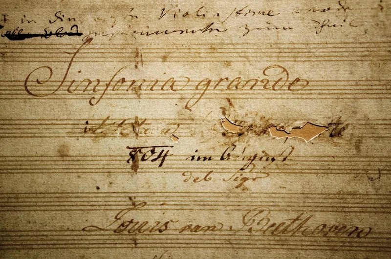 Title page of the 'Eroica' Symphony, edited by the author