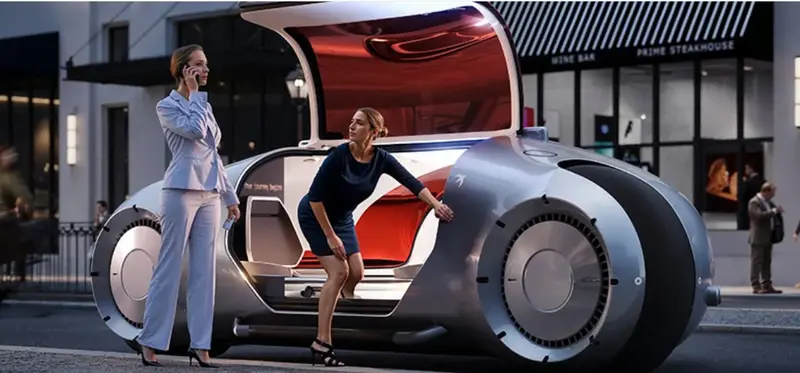 Sleep and travel! Designers have unveiled a triangular driverless hotel car.