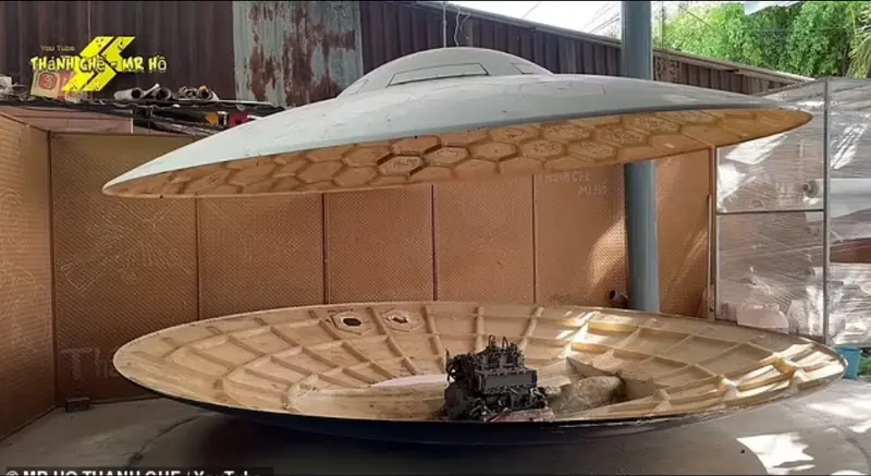 What was that? A Vietnamese man built a jet boat in the shape of a UFO.