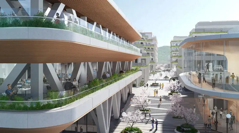 Clean energy, AI, and robots: a smart city will grow in Japan.