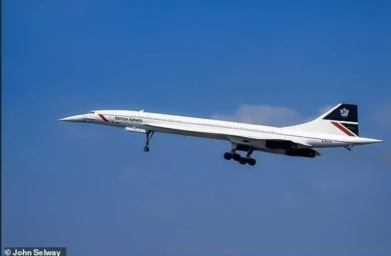 The fastest airliner: London-New York in 3.5 hours.