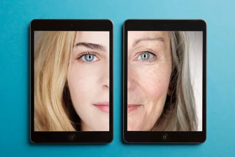 AI determines biological age based on images of the face, tongue, and retina.