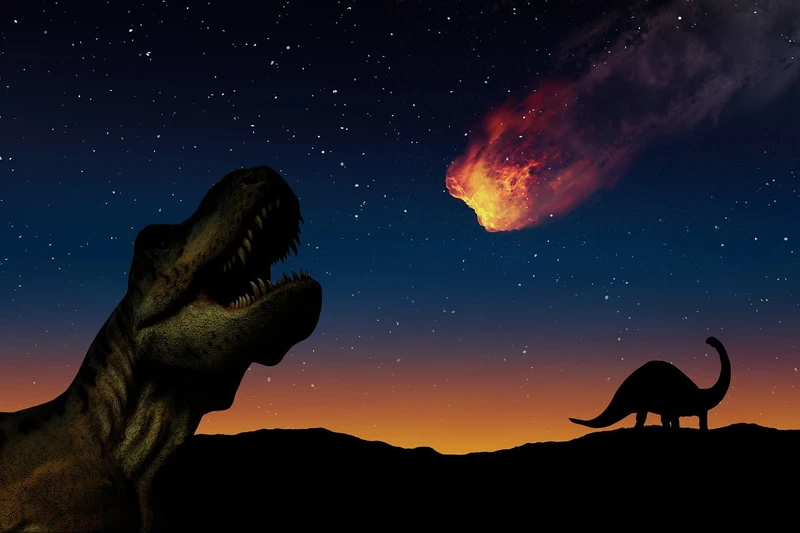 Human ancestors dealt with dinosaurs.