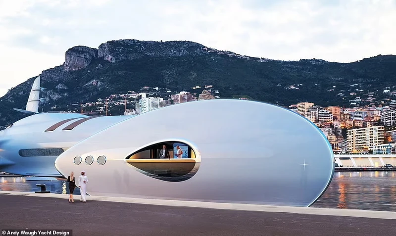 A wonder catamaran resembling a vintage car.