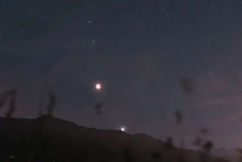 moon and mountain