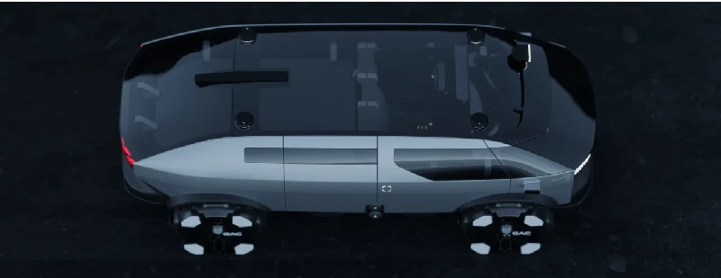 Minivan for lovers: GAC has created a futuristic vehicle for couple's travels.