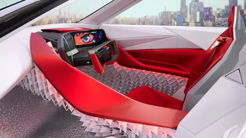 In an origami style: Nissan presents an electric car for creative people.