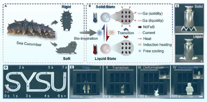 Useful transformer: this new robot can be solid and liquid.