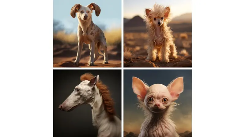 What dogs will look like in 10,000 years: AI prediction