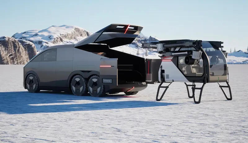 A new travel reality: a car with a two-seat airplane has been created in China.