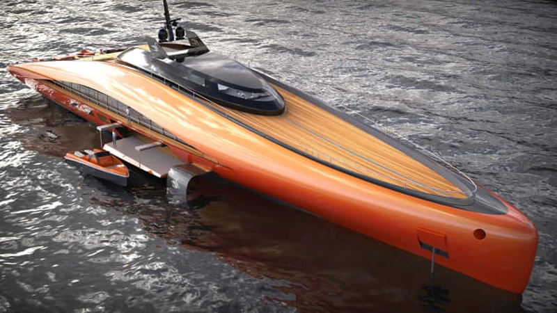 Italian designers have unveiled the project for the world's largest superyacht on hydrofoils.