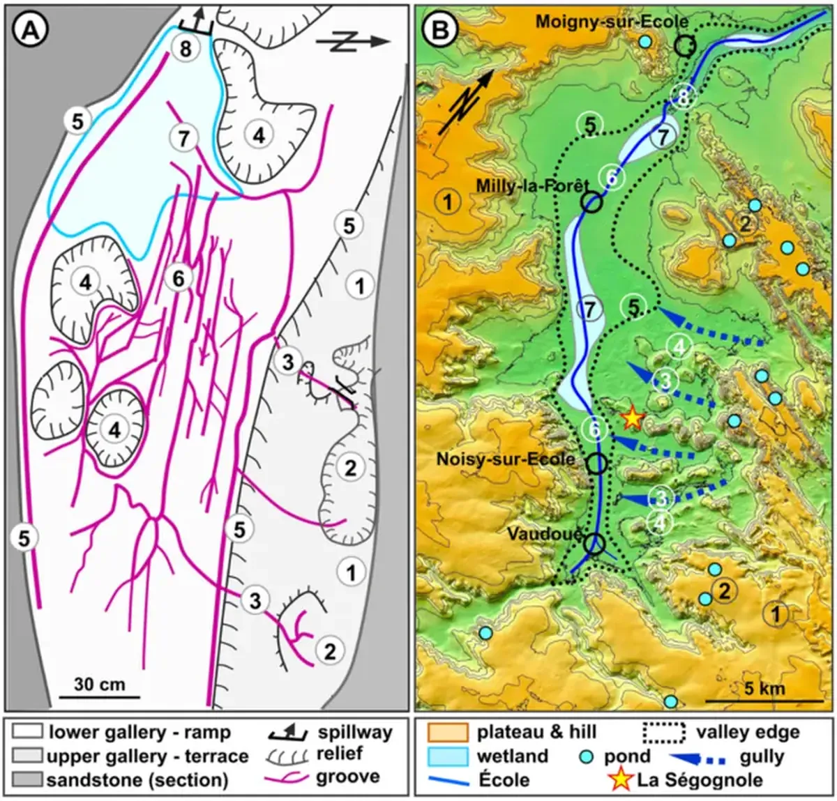 The oldest three-dimensional map, dating back 20,000 years, has been discovered in a cave beneath Paris.