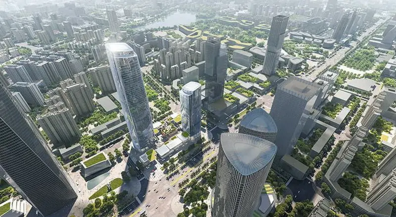 Green Terrace Quarter: A futuristic hub for shopping and relaxation will be built in Haikou.