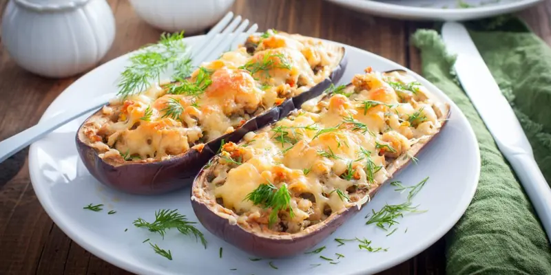 From the local garden: a seasonal recipe with eggplant.