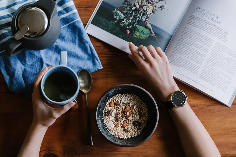 How to get into the habit of cooking at home or preparing healthy meals at home.