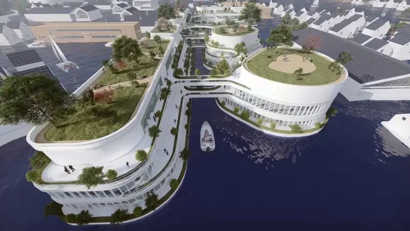 Dogen City: a floating city for 40,000 people.