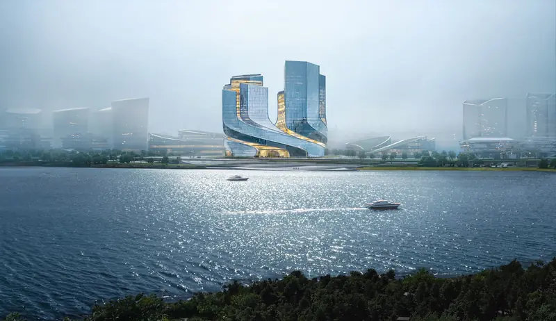 The Quartet of Twisted Towers: German architects have designed the office of the future.
