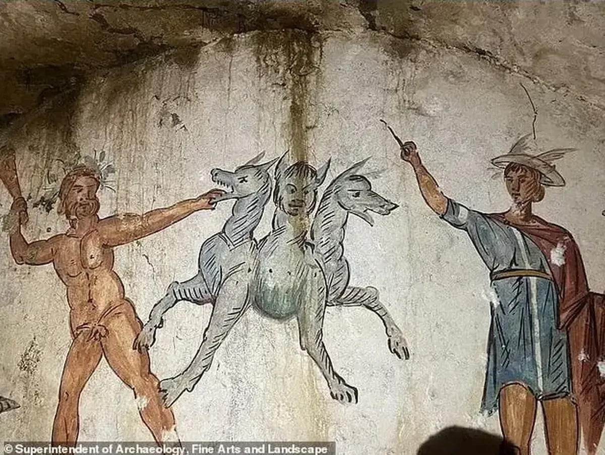In Italy, a tomb with rare frescoes has been uncovered, dating back 2,200 years.