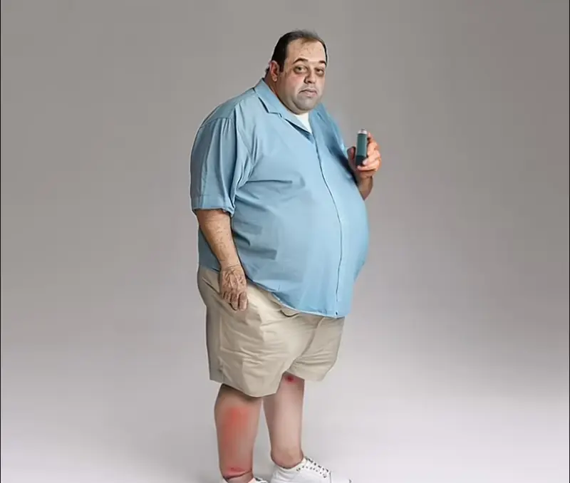 AI envisioned what a junk food lover will ultimately look like.