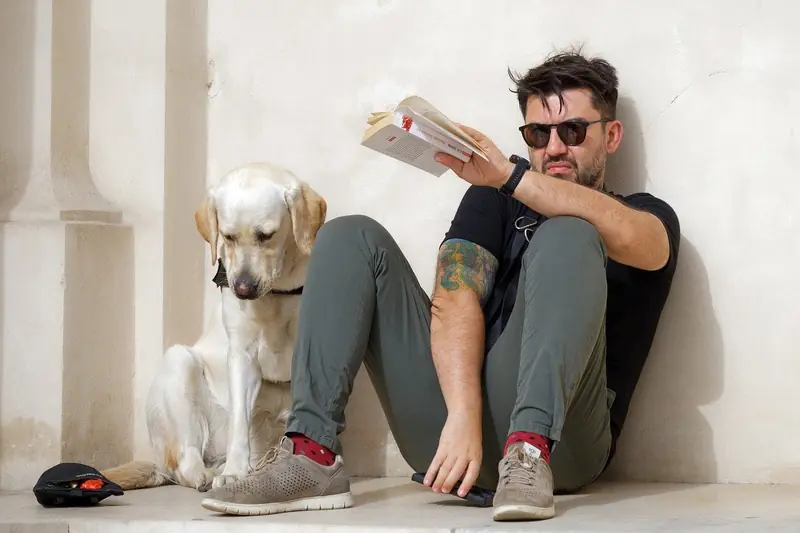 Dogs can sense human stress, and it makes them upset.