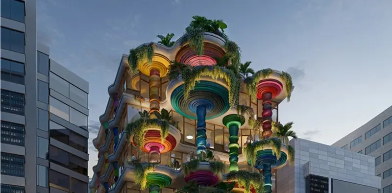 A design school will be built in Bogotá – vibrant and playful.