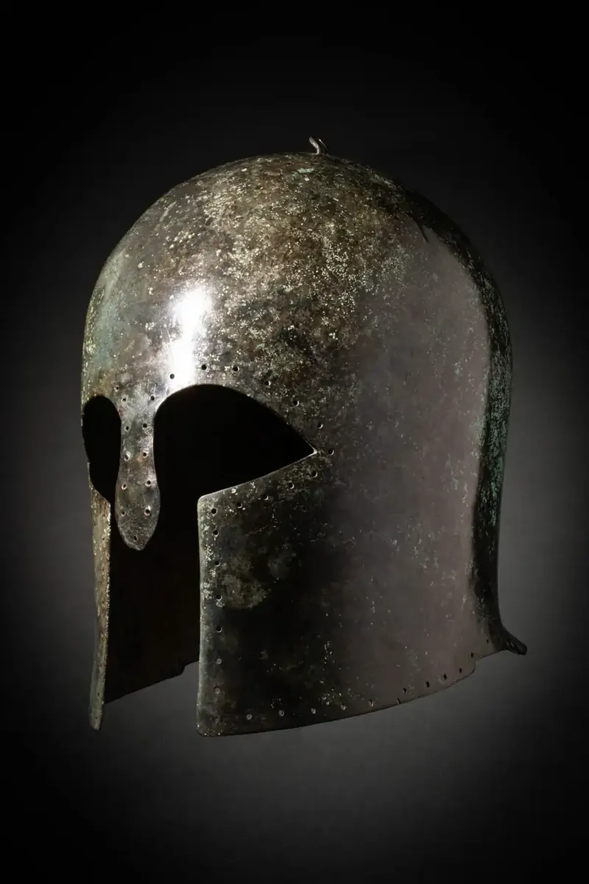 A rare Corinthian helmet will be sold at auction in London.