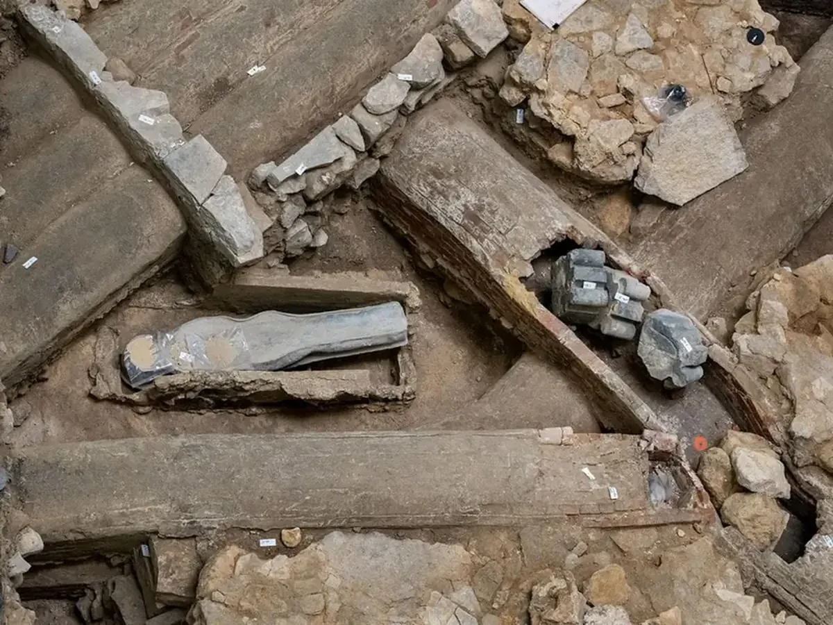 The priest and the horseman: who is buried in the mysterious sarcophagi beneath Notre-Dame Cathedral?