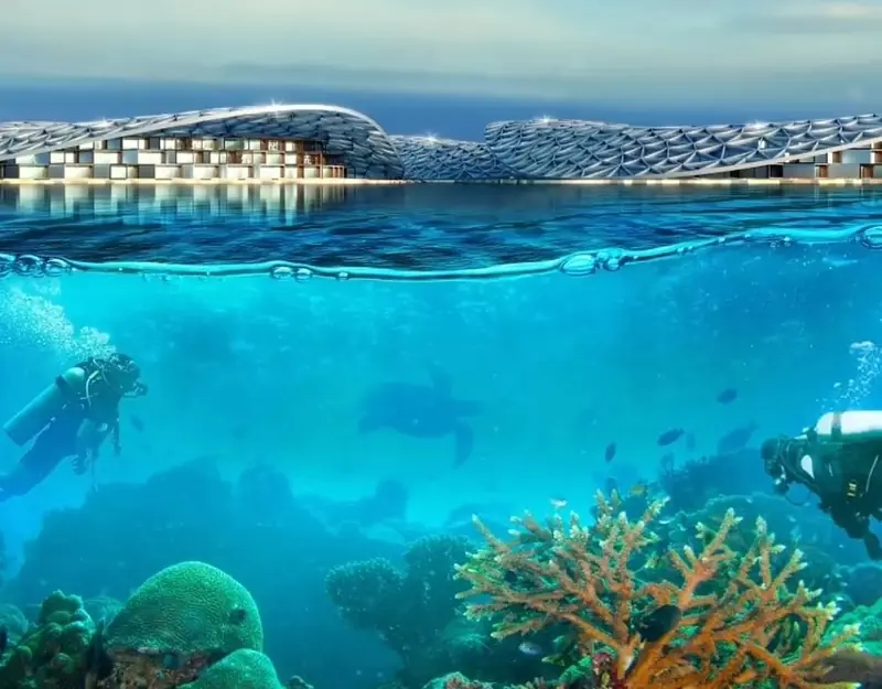 Near Dubai, the world's largest artificial reef will be constructed.