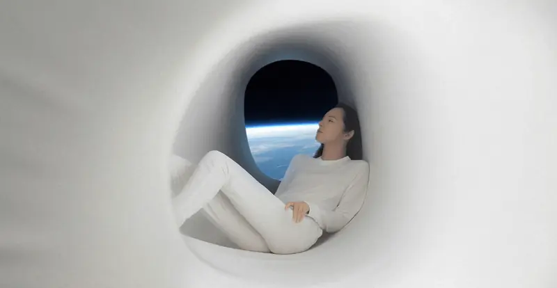 Artistic provocation: designers imagined a concept for a space hotel.